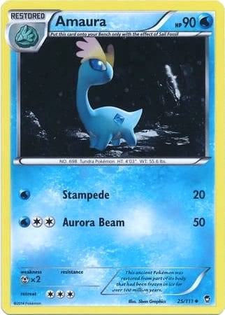 Amaura - 25/111 (Cosmos Holo) - Pokémon