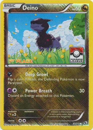 Deino - 97/113 (Pokemon League) [1st Place] - Pokémon