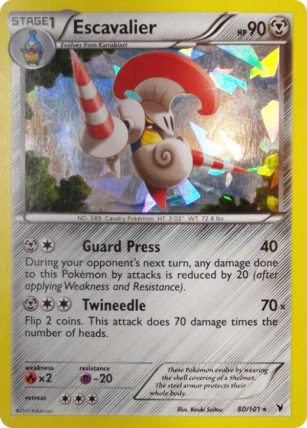 Escavalier - 80/101 (Cracked Ice Holo) - Pokémon