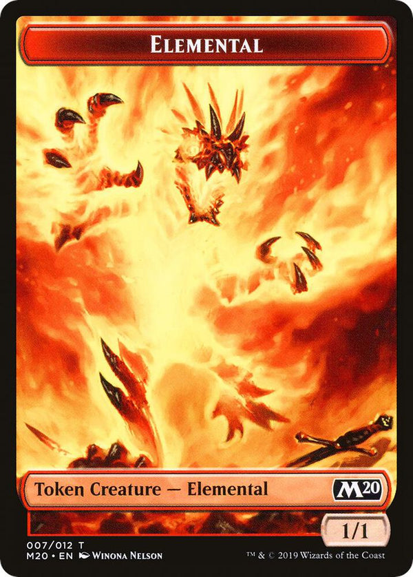 Elemental // Satyr Double-Sided Token (Challenger 2020) - Magic: The Gathering