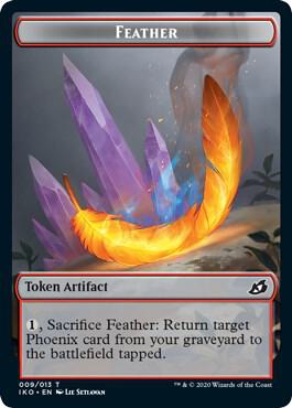 Feather // Human Soldier (003) Double-Sided Token - Magic: The Gathering