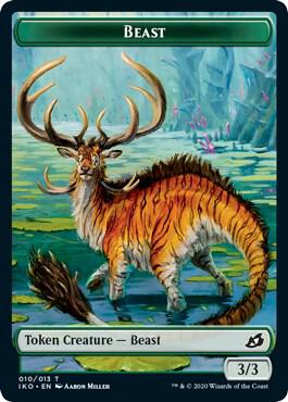 Beast // Human Soldier (003) Double-Sided Token - Magic: The Gathering