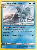 Alolan Ninetales - 28/147 (Water Web Holo) - Pokémon