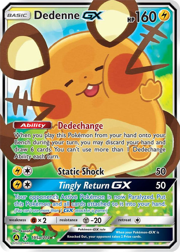 Dedenne GX - 195a/214 - Pokémon