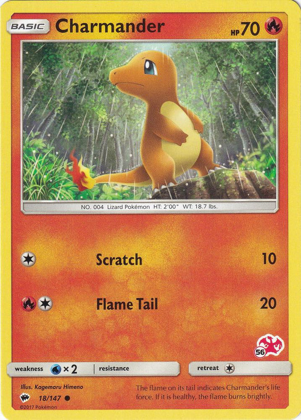 Charmander - 18/147 (#56 Charizard Stamped) - Pokémon