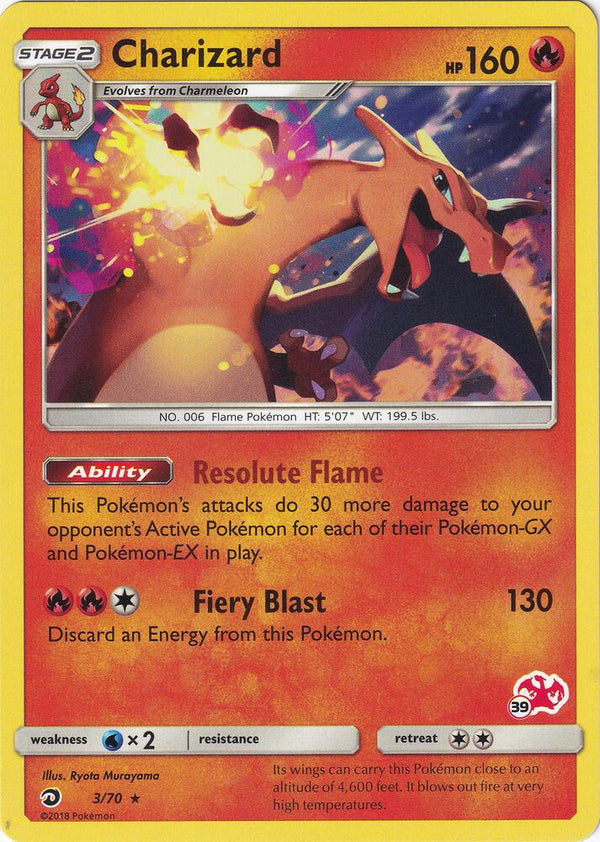 Charizard - 3/70 (#39 Charizard Stamped) - Pokémon
