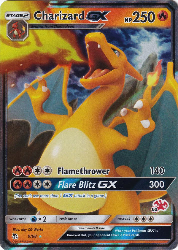 Charizard GX - 9/68 (#60 Charizard Stamped) - Pokémon