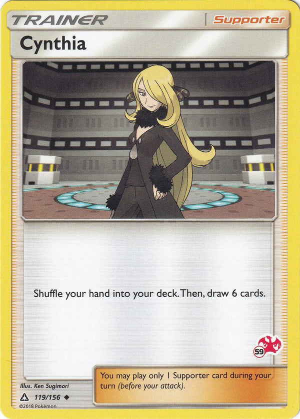 Cynthia - 119/156 (#59 Charizard Stamped) - Pokémon