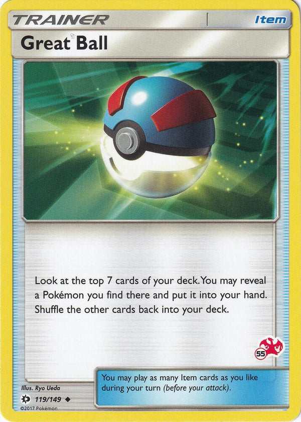Great Ball - 119/149 (#55 Charizard Stamped) - Pokémon