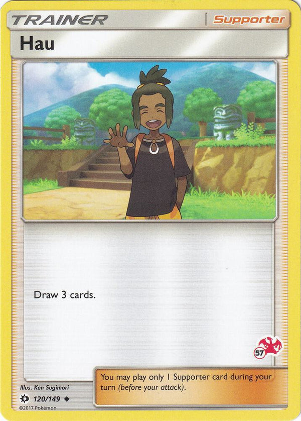 Hau - 120/149 (#57 Charizard Stamped) - Pokémon
