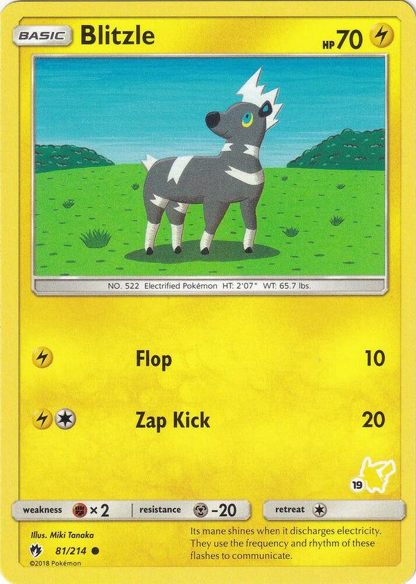 Blitzle - 81/214 (#19 Pikachu Stamped) - Pokémon