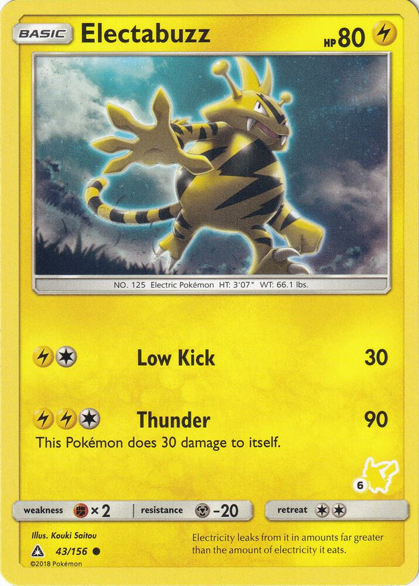 Electabuzz - 43/156 (#6 Pikachu Stamped) - Pokémon