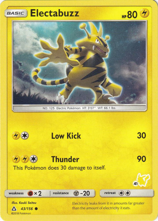Electabuzz - 43/156 (#41 Pikachu Stamped) - Pokémon
