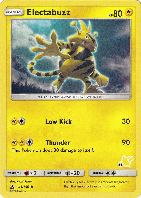 Electabuzz - 43/156 (#58 Pikachu Stamped) - Pokémon