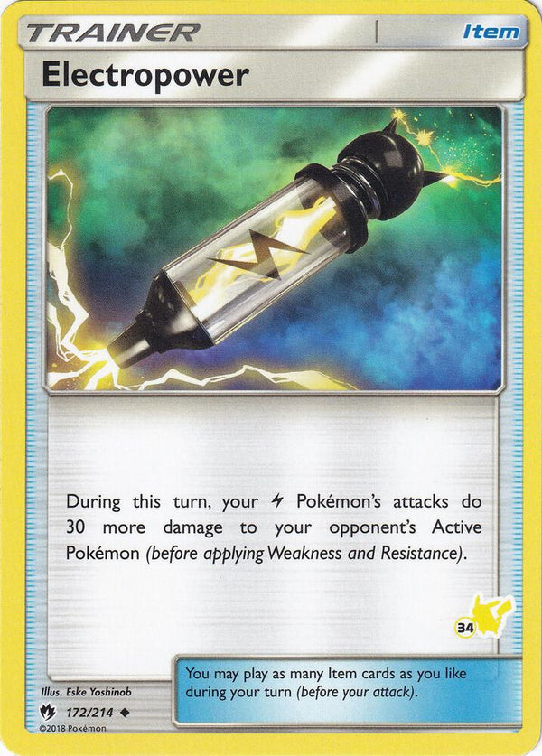 Electropower - 172/214 (#34 Pikachu Stamped) - Pokémon