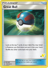 Great Ball - 119/149 (#57 Pikachu Stamped) - Pokémon