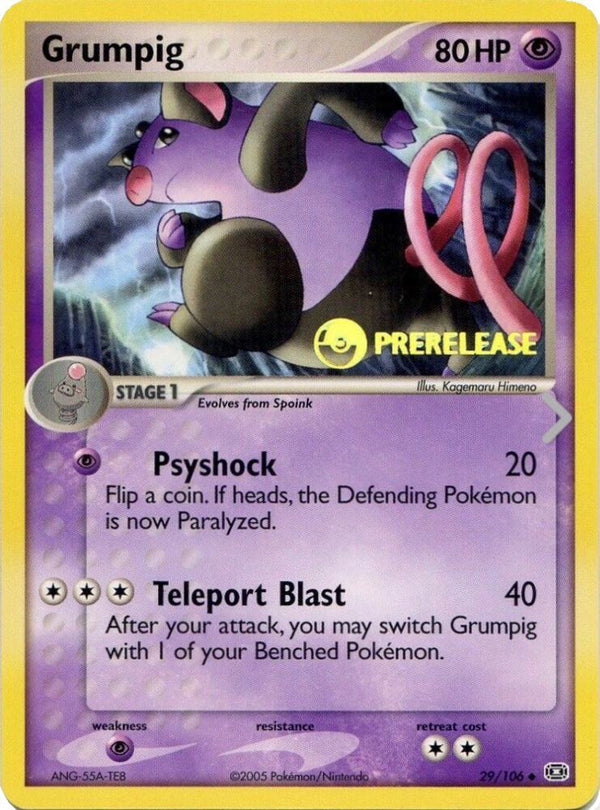 Grumpig - 29/106 (Prerelease) - Pokémon