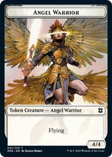 Angel Warrior // Plant Double-Sided Token - Magic: The Gathering
