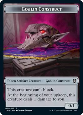 Goblin Construct // Kor Warrior Double-Sided Token - Magic: The Gathering