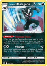 Galarian Obstagoon - SWSH059 - Pokémon