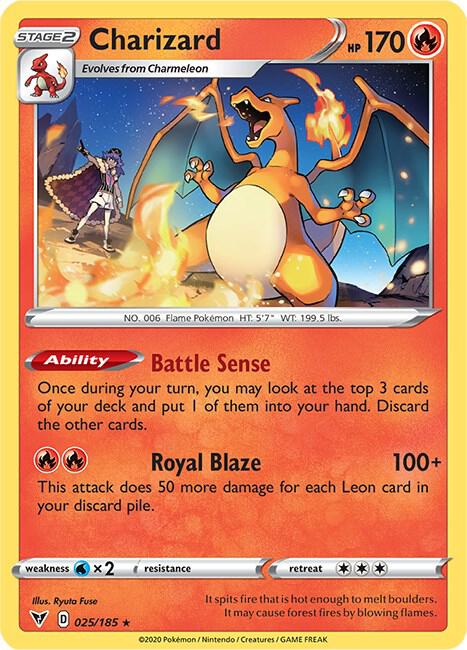 Charizard - 25/185 (Cracked Ice Holo) - Pokémon