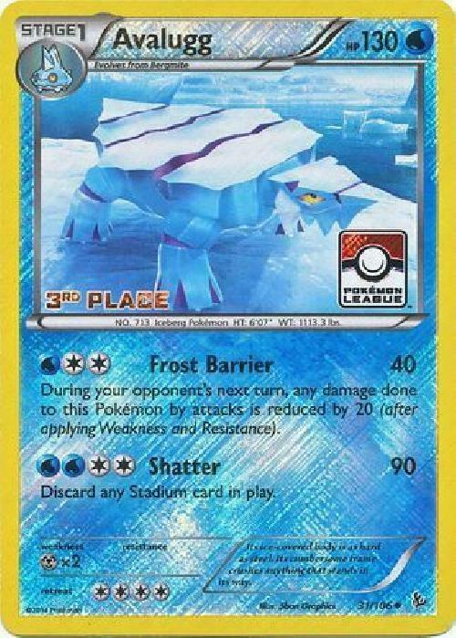 Avalugg - 31/106 (Pokemon League) [3rd Place] - Pokémon