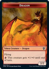 Dragon // Golem Double-Sided Token - Magic: The Gathering