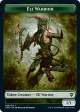 Elf Warrior // Thrull Double-Sided Token - Magic: The Gathering