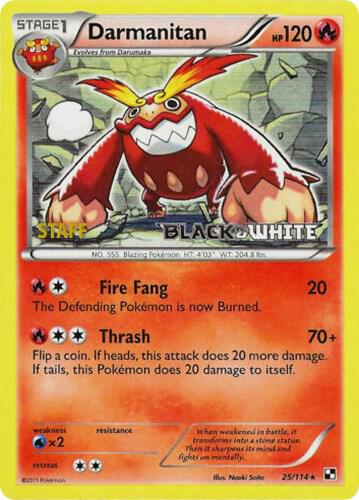 Darmanitan - 25/114 (Prerelease) [Staff] - Pokémon