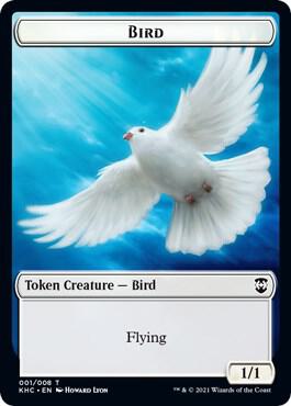 Bird // Spirit Double-Sided Token - Magic: The Gathering