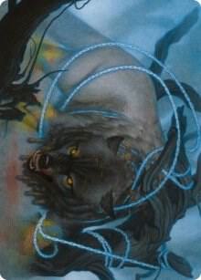 Bind the Monster Art Card - Magic: The Gathering