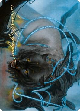 Bind the Monster Art Card (Gold-Stamped Signature) - Magic: The Gathering