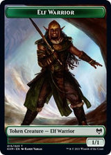 Elf Warrior // Emblem - Tibalt, Cosmic Impostor Double-Sided Token - Magic: The Gathering