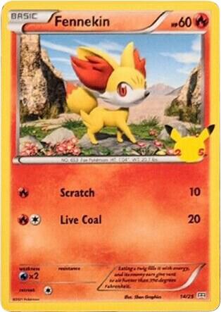 Fennekin - 14/25 - Pokémon