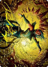 Dragonsguard Elite Art Card (16/81) (Gold-Stamped Signature) - Magic: The Gathering