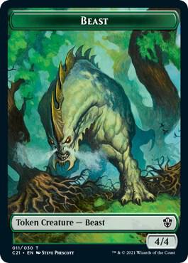 Beast (011) // Insect Double-Sided Token - Magic: The Gathering