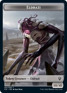 Eldrazi // Champion of Wits Double-Sided Token - Magic: The Gathering