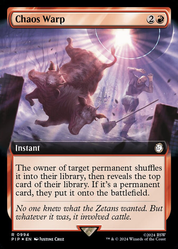 Chaos Warp (Extended Art) (Surge Foil) - Magic: The Gathering