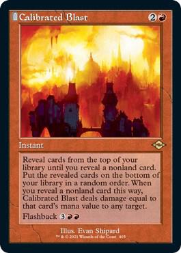 Calibrated Blast (Retro Frame) (Foil Etched) - Magic: The Gathering