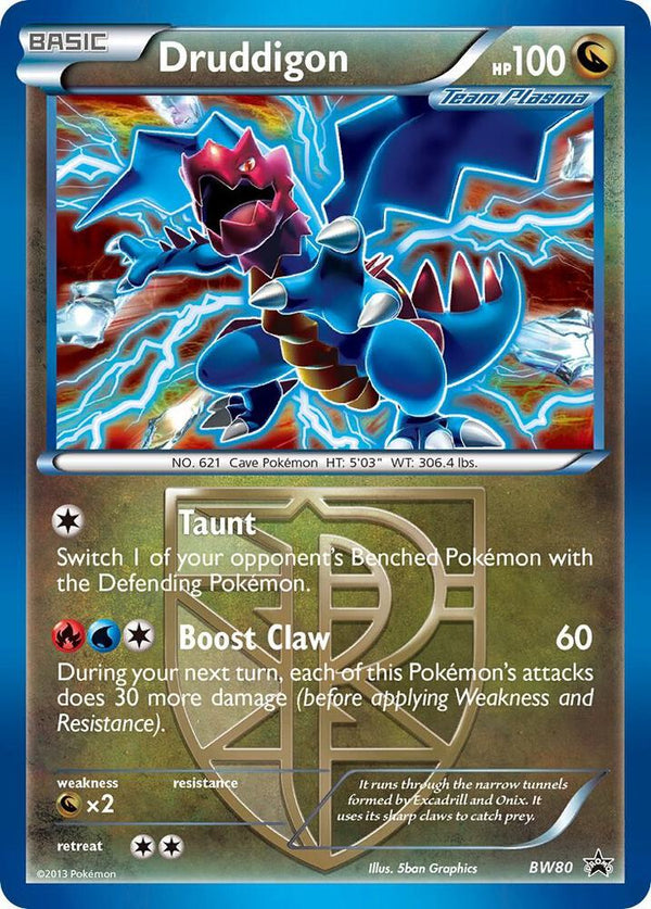 Druddigon (Team Plasma) - BW80 (Cosmos Holo) - Pokémon