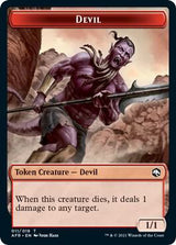 Devil // Zombie Double-Sided Token - Magic: The Gathering