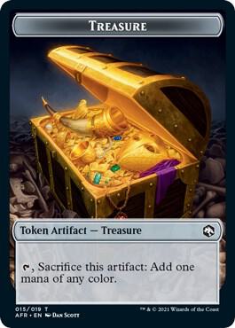 Treasure // Emblem - Zariel, Archduke of Avernus Double-Sided Token