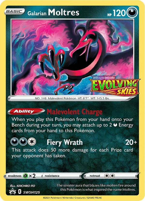Galarian Moltres - SWSH125 (Prerelease) - Pokémon