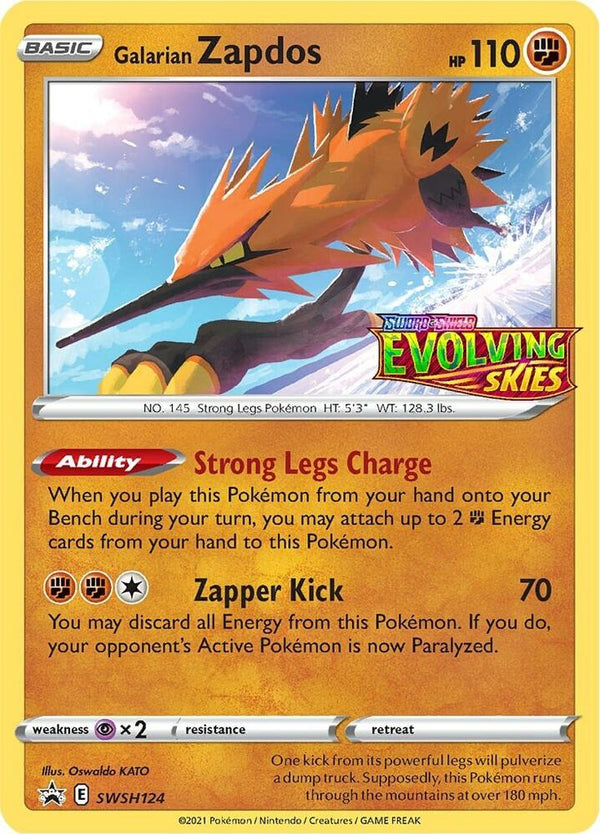 Galarian Zapdos - SWSH124 (Prerelease) - Pokémon