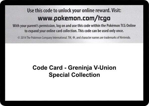 Code Card - Greninja V-UNION Special Collection - Pokémon