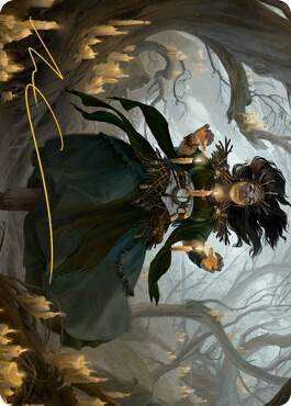 Candlegrove Witch Art Card (15/81) (Gold-Stamped Signature) - Magic: The Gathering