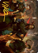 Candlelit Cavalry Art Card (Gold-Stamped Signature) - Magic: The Gathering
