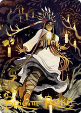 Candlegrove Witch Art Card (76/81) (Gold-Stamped Signature) - Magic: The Gathering