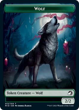 Wolf // Spirit Double-Sided Token