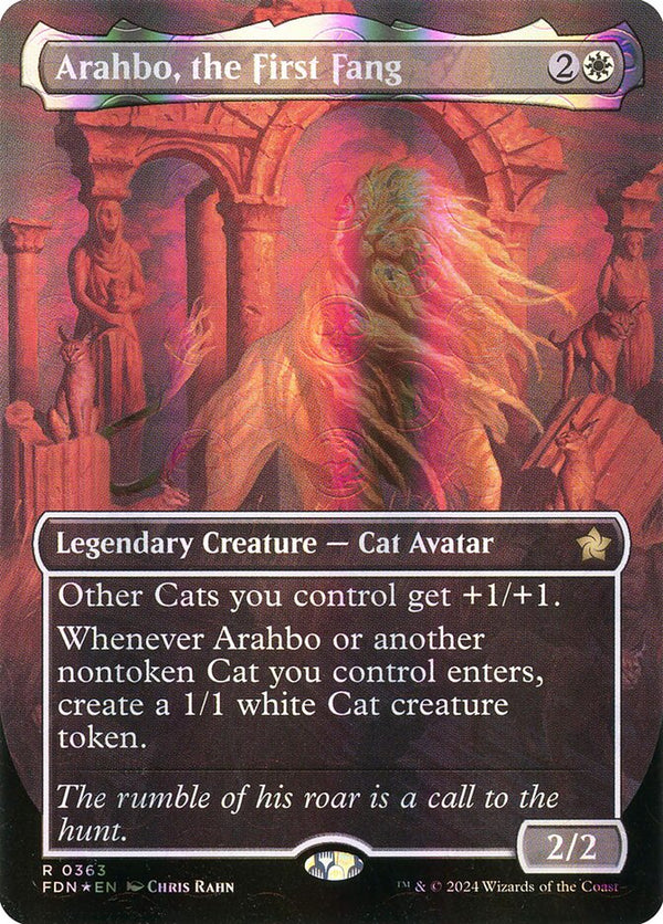 Arahbo, the First Fang (Borderless) (Mana Foil) - Magic: The Gathering